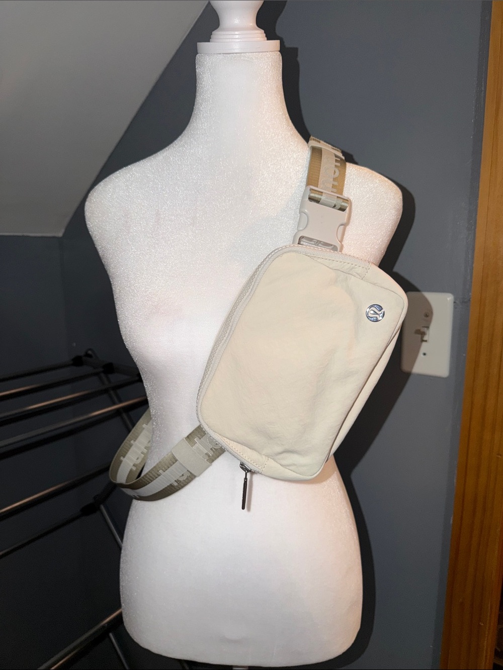 lululemon athletica Cream Sling Belt Bag NWOT
